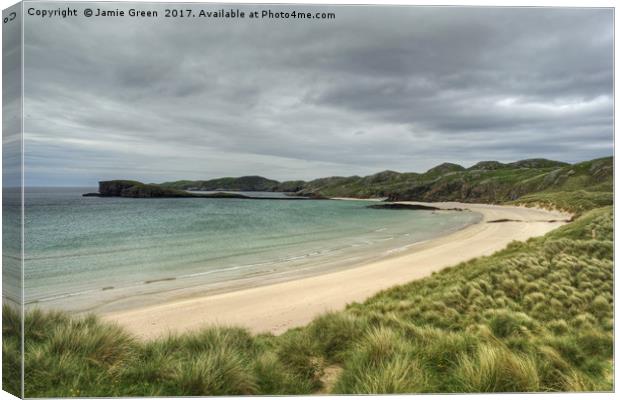 Oldshoremore Beach Canvas Print by Jamie Green