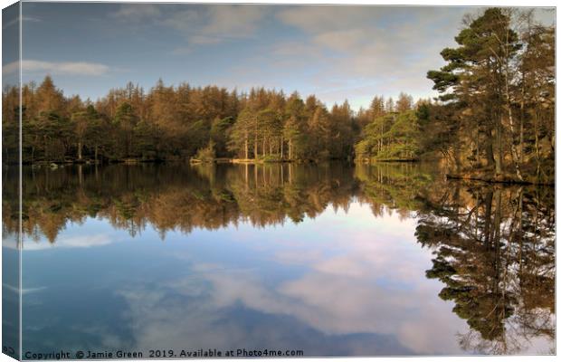 The Tranquil Tarn Canvas Print by Jamie Green