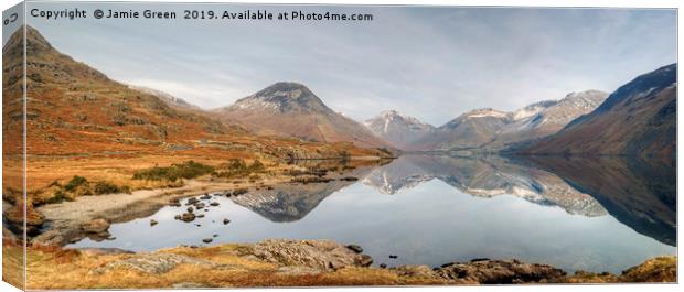Wastwater in Winter Canvas Print by Jamie Green