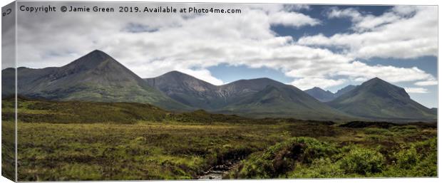 The Red Cuillin of Skye Canvas Print by Jamie Green
