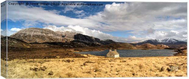 Loch Stack and Arkle #2 Canvas Print by Jamie Green
