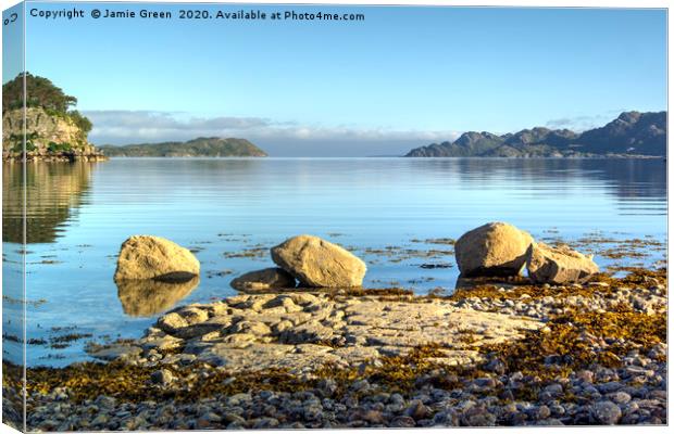 Loch Shieldaig Canvas Print by Jamie Green