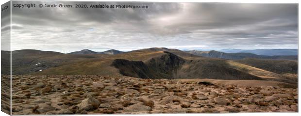 High Tops of the Cairngorms Canvas Print by Jamie Green