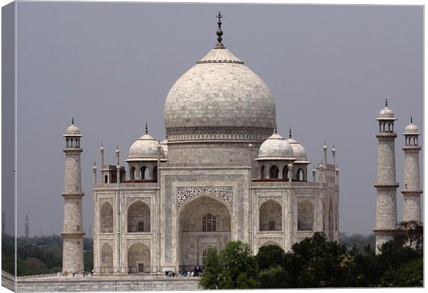 Taj Mahal - India 002 Canvas Print by Aidan Moran