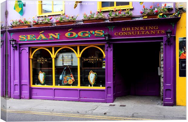  Colourful Irish Pub Canvas Print by Aidan Moran