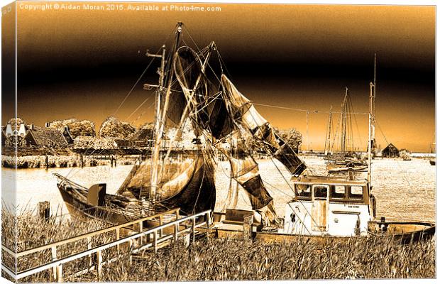  Dutch Fishing Trawler  Canvas Print by Aidan Moran