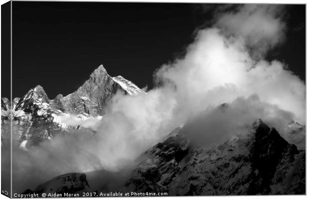 Himalayan Mountain Peak  Canvas Print by Aidan Moran
