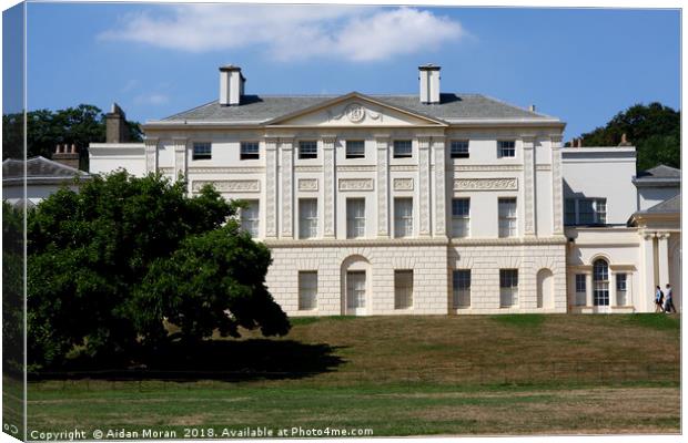 Kenwood House, Hampstead Heath, London  Canvas Print by Aidan Moran