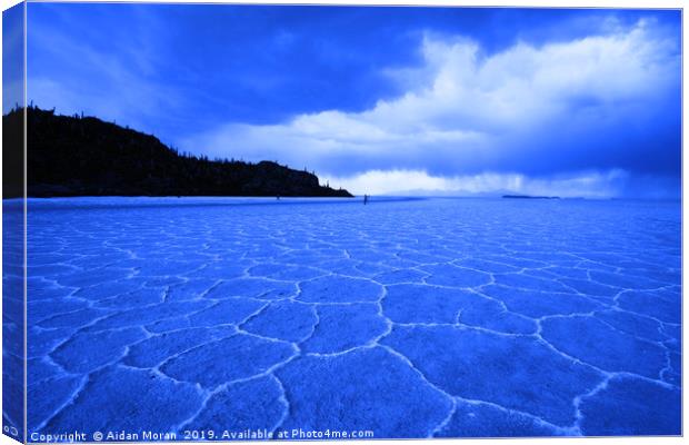 Uyuni Salt Flats, Bolivia   Canvas Print by Aidan Moran