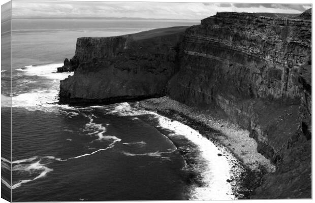 Cliffs Of Moher, County Clare, Ireland  Canvas Print by Aidan Moran