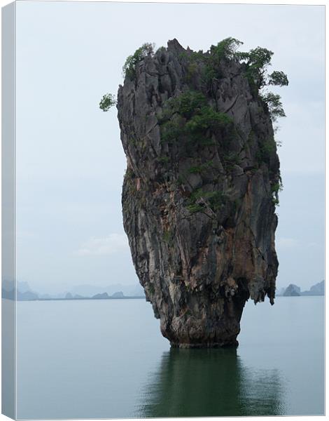 James Bond Island, Thailand Canvas Print by Lucy Driver