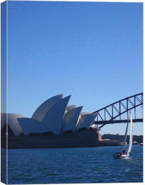 Sydney Harbour Canvas Print by Lucy Driver