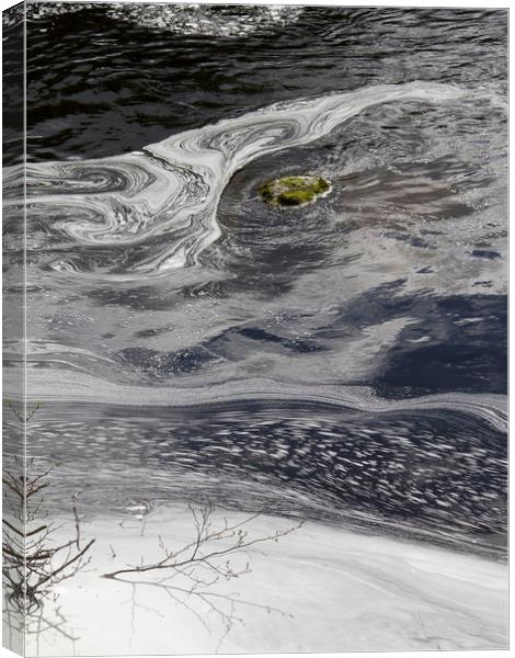 Scottish River patterns Canvas Print by Colin Tracy