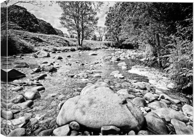 The Rocky Riverbed Canvas Print by David McCulloch