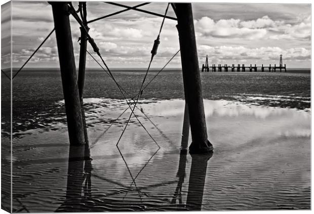 Beach Structures Canvas Print by David McCulloch
