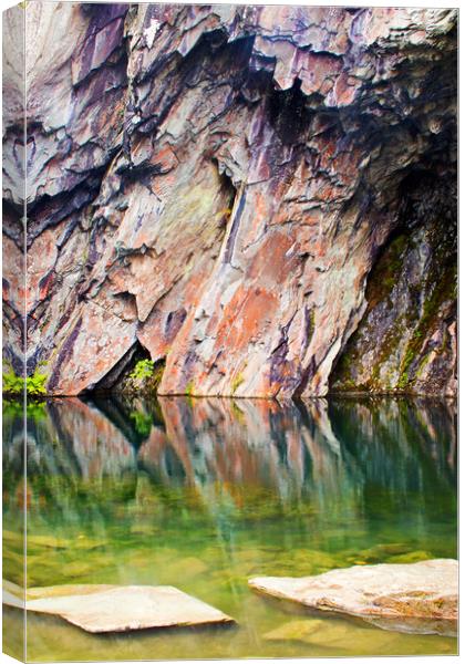 The colourful cave Canvas Print by David McCulloch