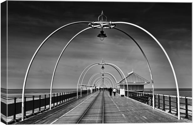 Southport Pier Canvas Print by David McCulloch