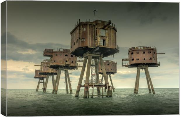 Maunsell Forts Canvas Print by Ian Hufton