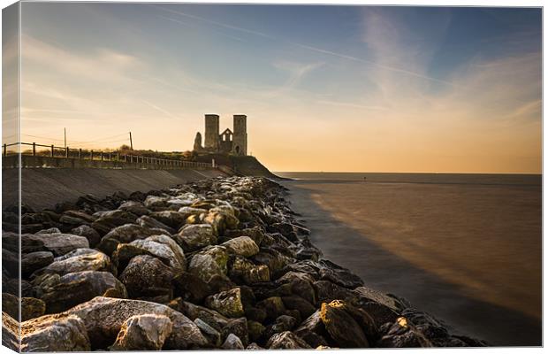 Reculcer Towers - late afternoon. Canvas Print by Ian Hufton