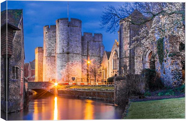 Westgate Towers at Night Canvas Print by Ian Hufton