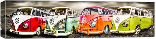 VW campervan panorama Canvas Print by Ian Hufton
