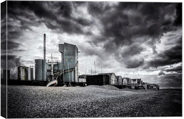 Whitstable black and white Canvas Print by Ian Hufton