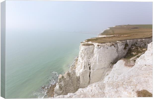White Cliffs of Dover Canvas Print by Ian Hufton
