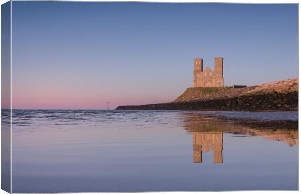 Reculver Reflected Canvas Print by Ian Hufton