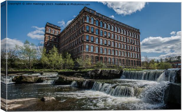 Historic Anchor Mill Building Canvas Print by John Hastings