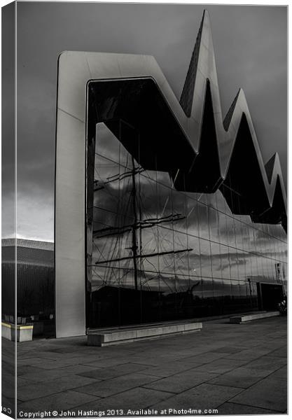 Riverside Glasgow, European Museum of the Year Canvas Print by John Hastings