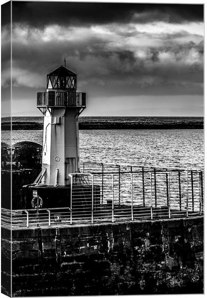 Harbour Light Canvas Print by John Hastings