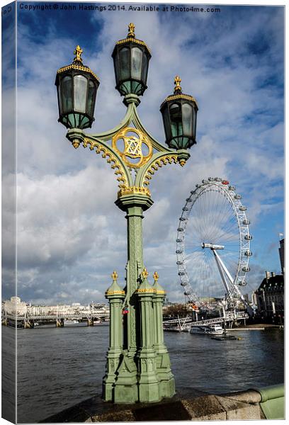 London's Iconic Landmarks Canvas Print by John Hastings