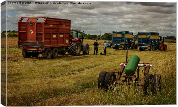  Farming Canvas Print by John Hastings