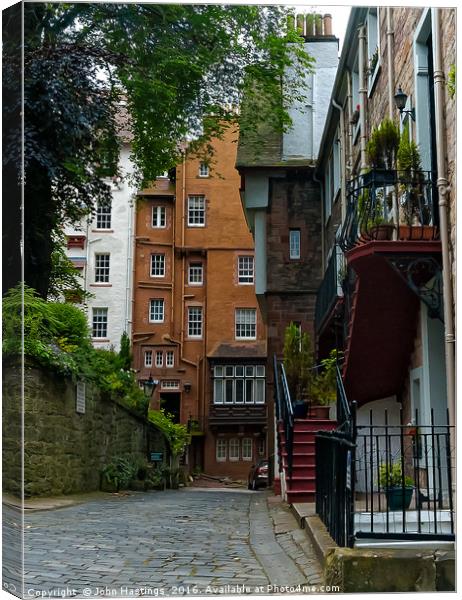 Ramsay Gardens, Edinburgh Canvas Print by John Hastings