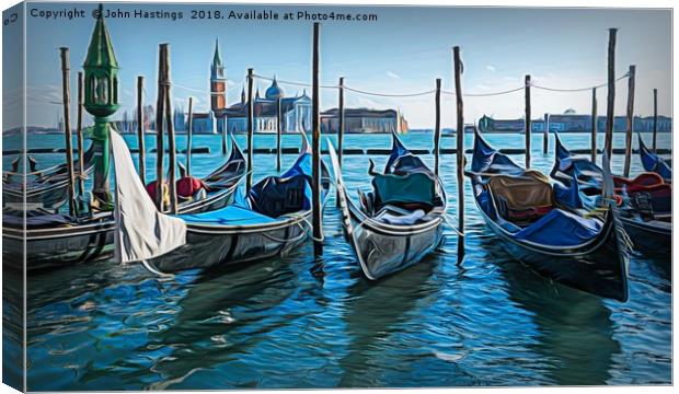 Serenity of Venice Canvas Print by John Hastings