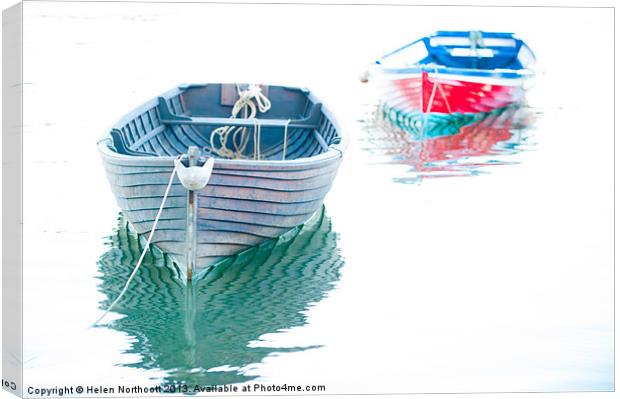 Two Boats Canvas Print by Helen Northcott