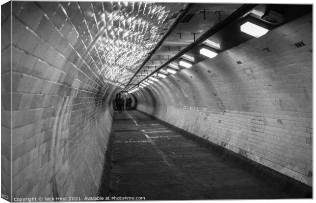 Greenwich Foot Tunnel Canvas Print by Nick Hirst