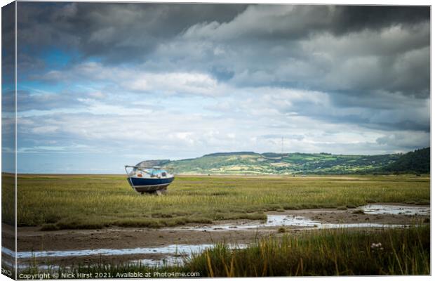 Ship in the Reeds Canvas Print by Nick Hirst