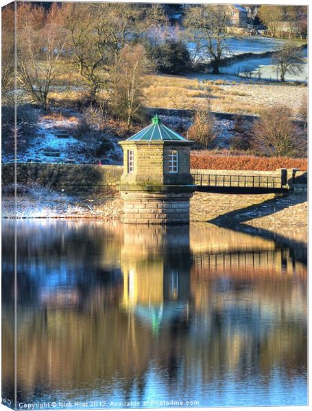 Reservoir Reflections Canvas Print by Nick Hirst