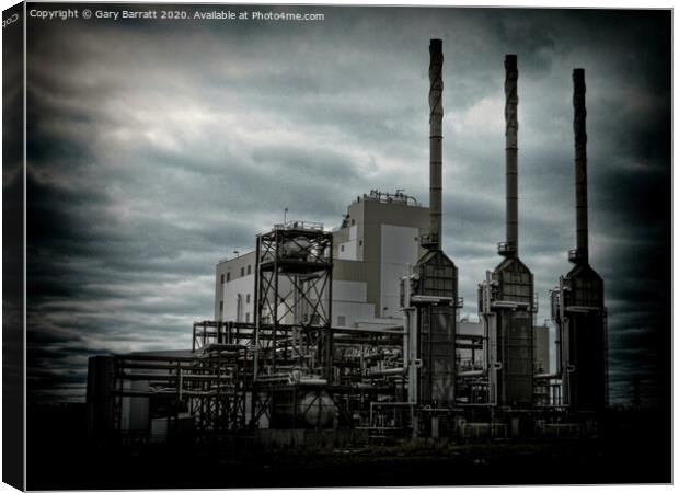 Industrial Sky Canvas Print by Gary Barratt