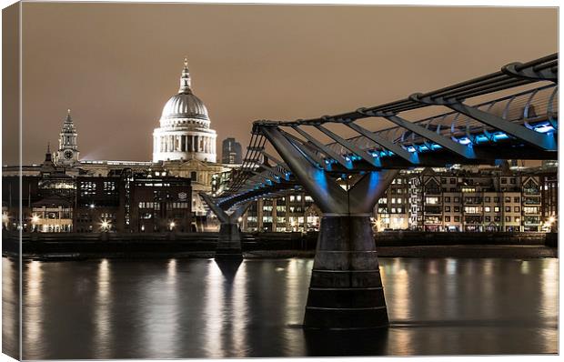 Bridging the Gap to St.Pauls Canvas Print by Adam Payne