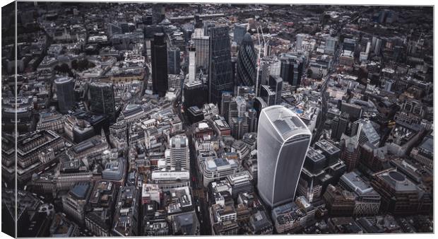 London Finance District Canvas Print by Adam Payne