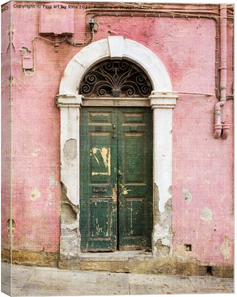 Vintage door Canvas Print by Fine art by Rina