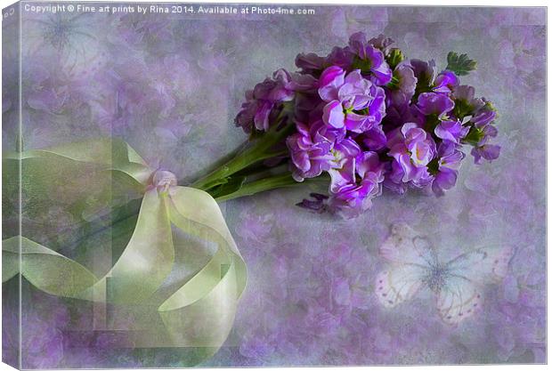 Pretty lilacs Canvas Print by Fine art by Rina