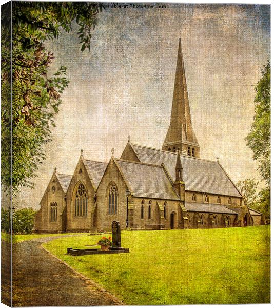  Christ Church, Healey  Canvas Print by Fine art by Rina
