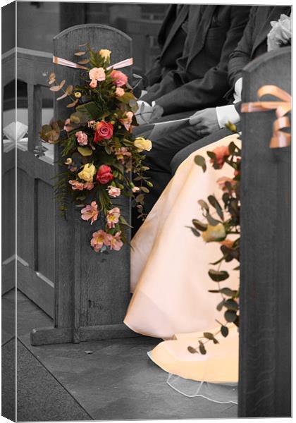 Wedding Bouquet Canvas Print by Kevin Warner