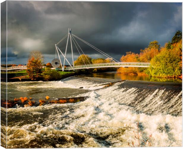 Miller's Crossing Bridge Exeter, Devon Canvas Print by Maggie McCall