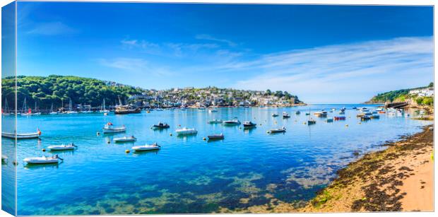 Polruan from Fowey, Cornwall, UK Canvas Print by Maggie McCall