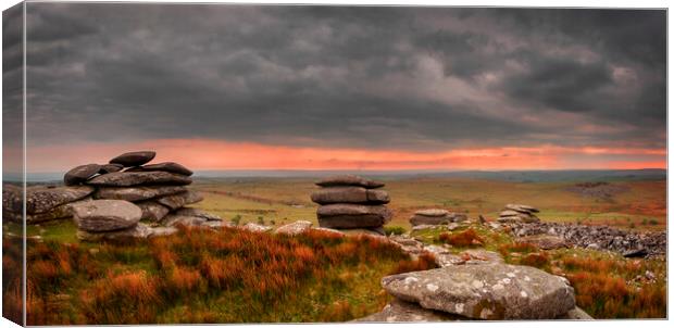Cheesewring, Bodmin Moor, Cornwall, England Canvas Print by Maggie McCall