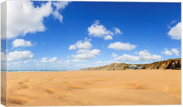 Watergate Bay, Cornwall Canvas Print by Maggie McCall